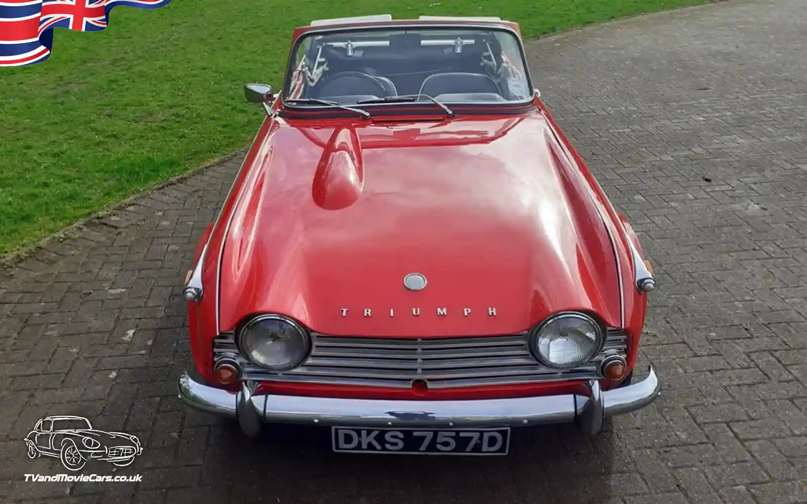 TV Film Movie Action Vehicles Scotland UK Triumph TR4a IRS 1967 - Front