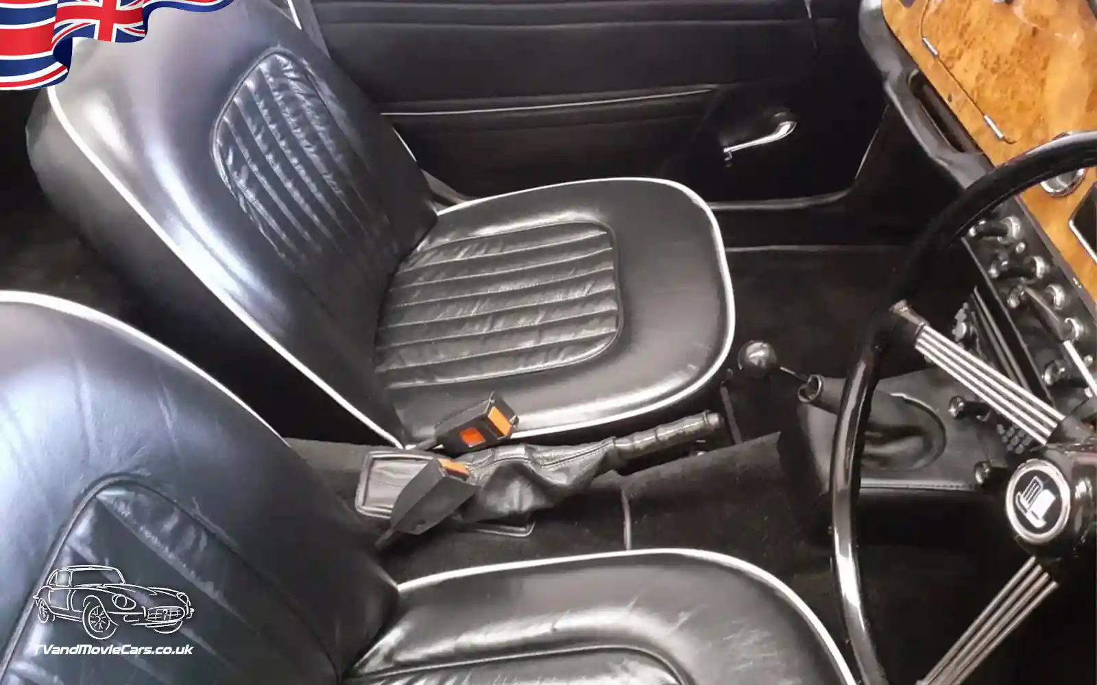 TV Film Movie Action Vehicles Scotland UK Triumph TR4a IRS 1967 - Interior Front Seats