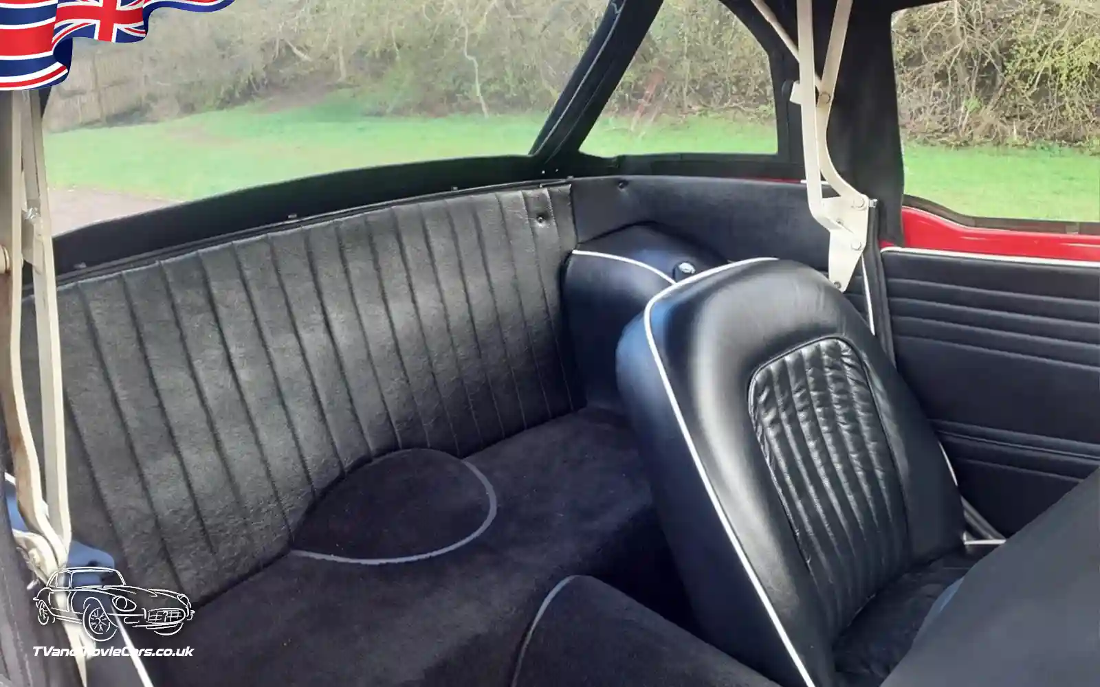 TV Film Movie Action Vehicles Scotland UK Triumph TR4a IRS 1967 - Interior Rear
