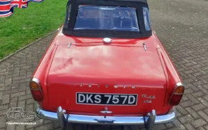 TV Film Movie Action Vehicles Scotland UK Triumph TR4a IRS 1967 - Rear