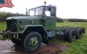 TV Film Movie Action Vehicles Scotland USA Army REO M35 Flatbed Truck 1954 - Front OS