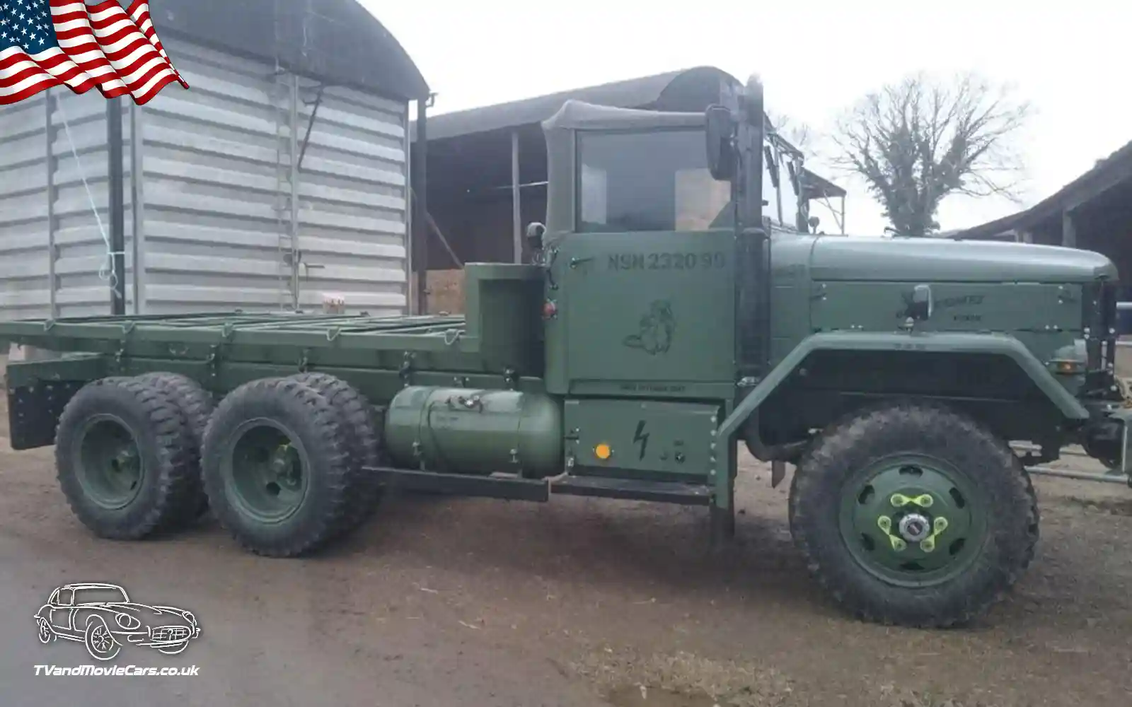 TV Film Movie Action Vehicles Scotland USA Army REO M35 Flatbed Truck 1954 - NS 2