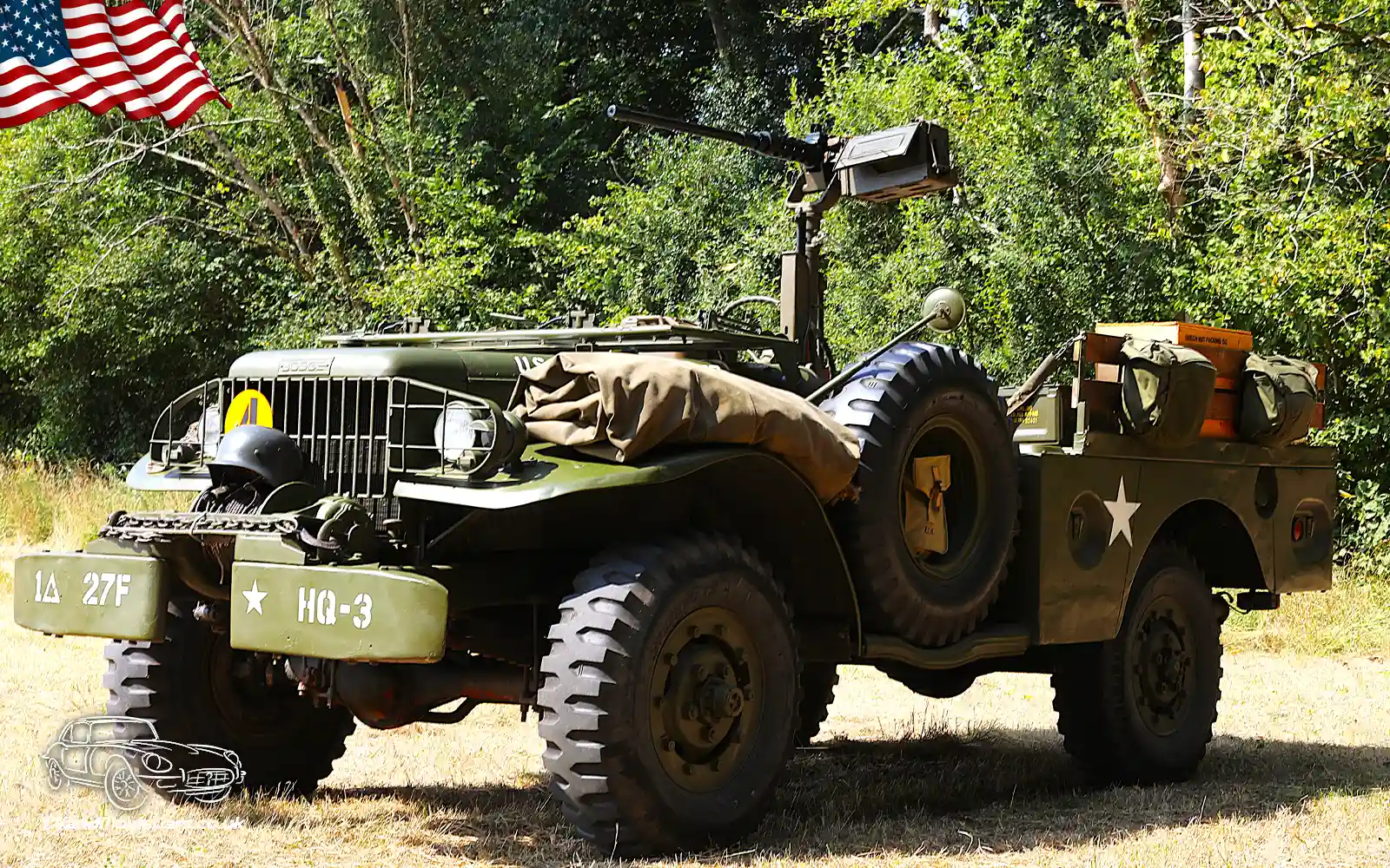 TV Film Movie Action Vehicles US American Military Army Dodge WC-52 Weapons Carrier 1943 - Front OS