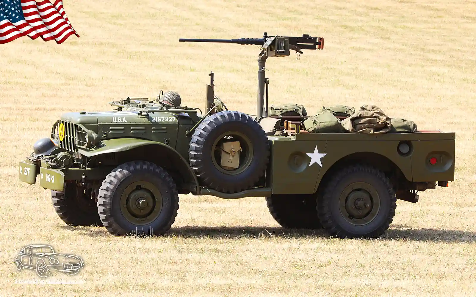 TV Film Movie Action Vehicles US American Military Army Dodge WC-52 Weapons Carrier 1943 - OS