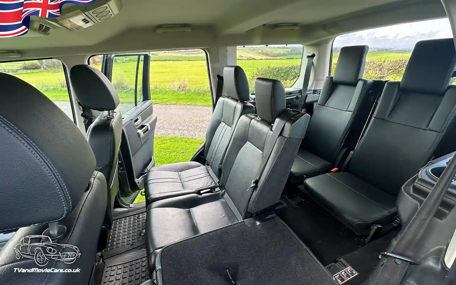 TV Film Movie Action Vehicles Scotland UK Land Rover Discovery 4 - Interior 7 Seats Access