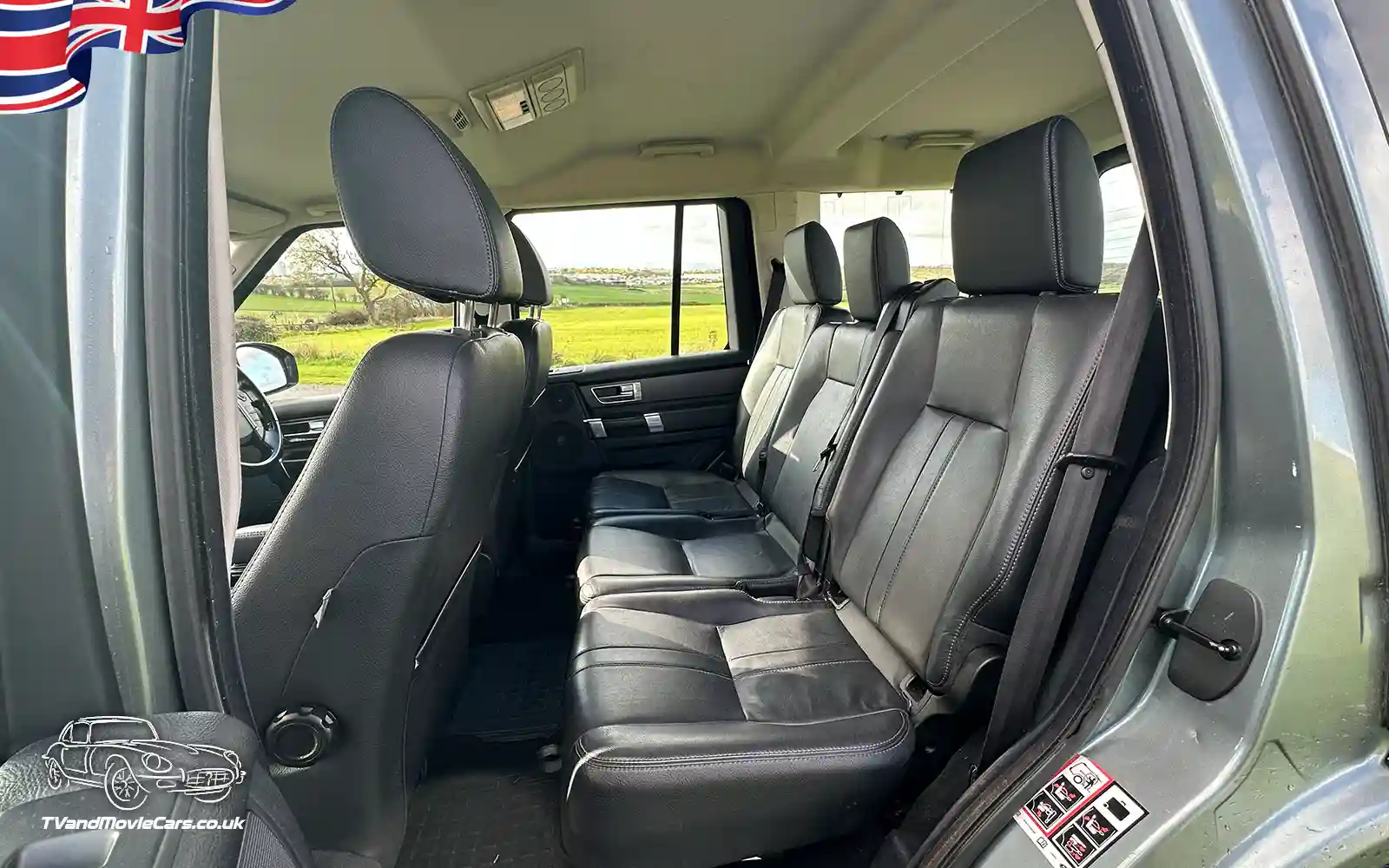 TV Film Movie Action Vehicles Scotland UK Land Rover Discovery 4 - Interior Rear Seats NS