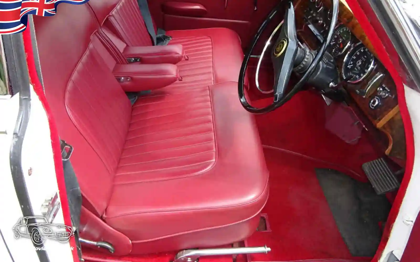 TV Film Movie Action Vehicles Scotland UK Car Daimler 250 V8 1969 - Interior Front