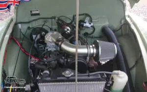 TV Film Movie Action Vehicles Scotland UK Cars Morris Minor Pick Up 1972 Engine
