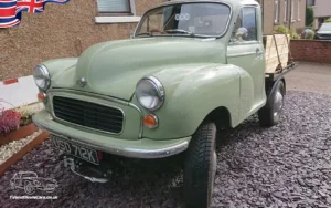 TV Film Movie Action Vehicles Scotland UK Cars Morris Minor Pick Up 1972 Front NS CU