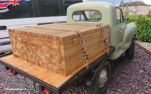 TV Film Movie Action Vehicles Scotland UK Cars Morris Minor Pick Up 1972 Rear OS