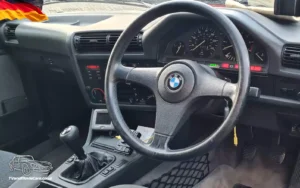TV Film Movie Action Vehicles Scotland UK Cars BMW E30 320i Touring (1989) Interior Front Dashboard