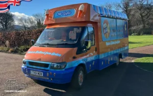 TV Film Movie Action Vehicles Scotland UK Ford Transit Mk6 Full Equipped Ice Cream Van - NS Front