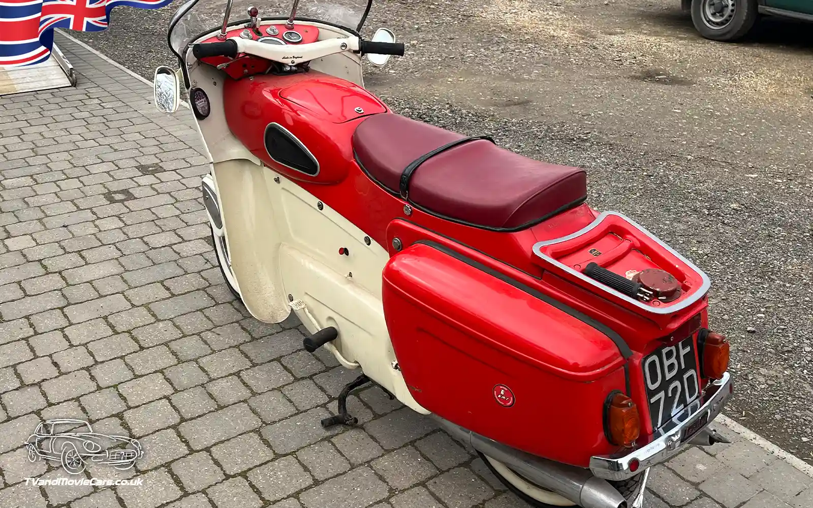 TV Film Movie Action Vehicles UK Motorcycle 250 Arial Leader 1965 NS Rear