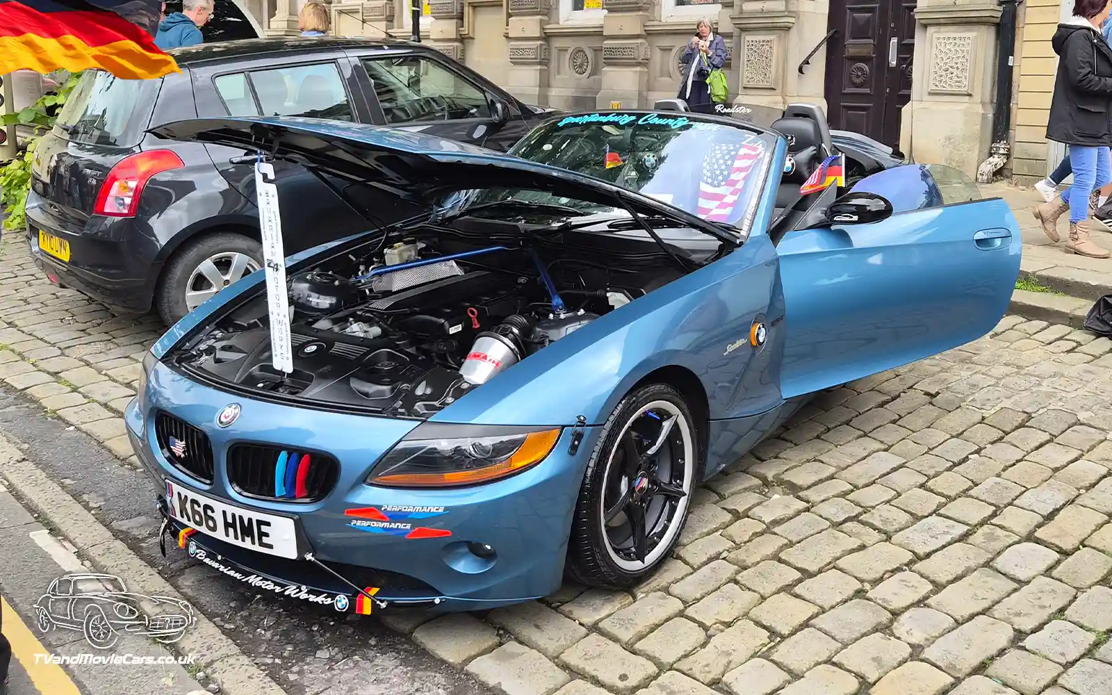 TV Film Movie Action Vehicles Scotland German Car BMW Z4 Roadster SE 2005 Front NS