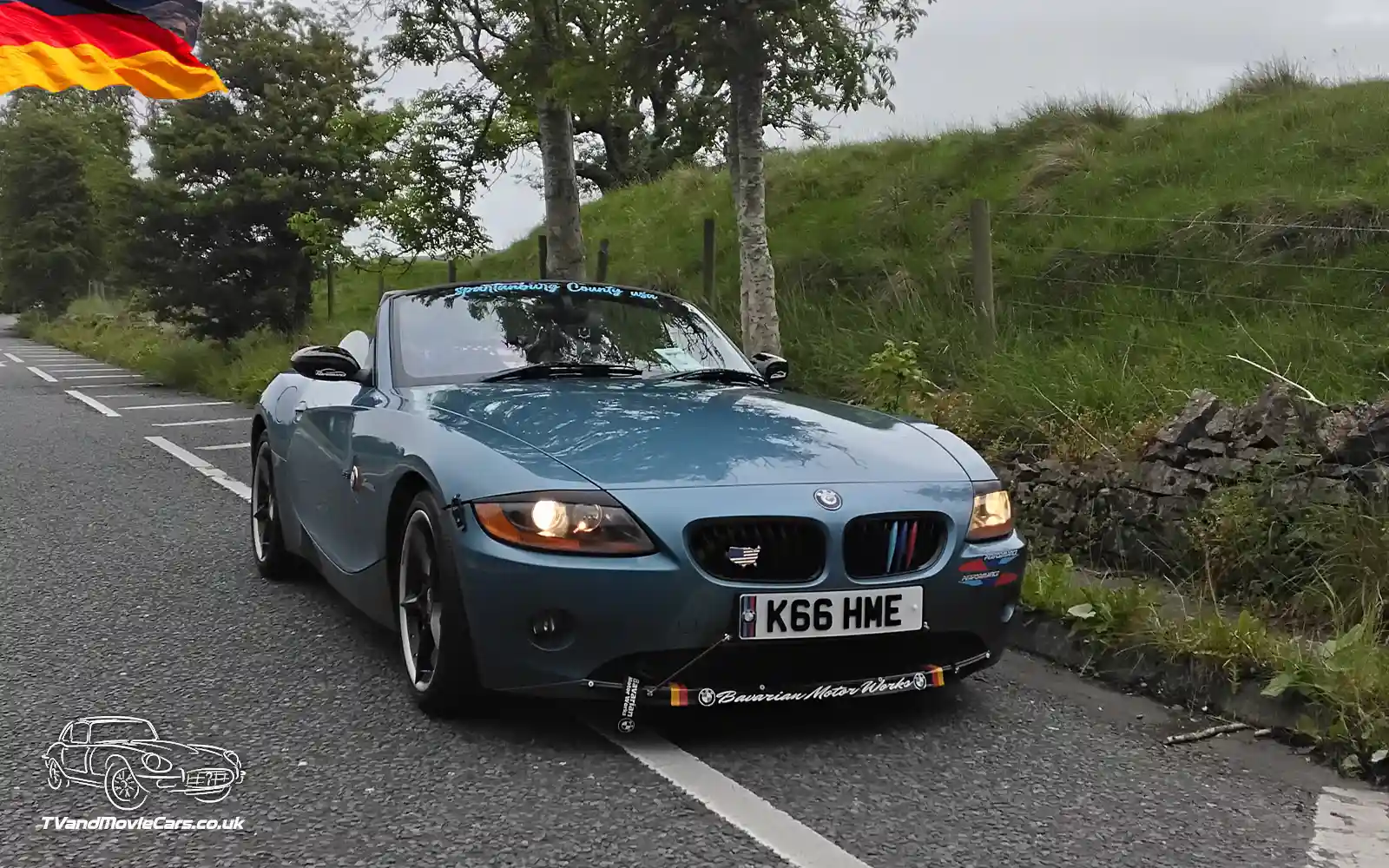 TV Film Movie Action Vehicles Scotland German Car BMW Z4 Roadster SE 2005 Front OS