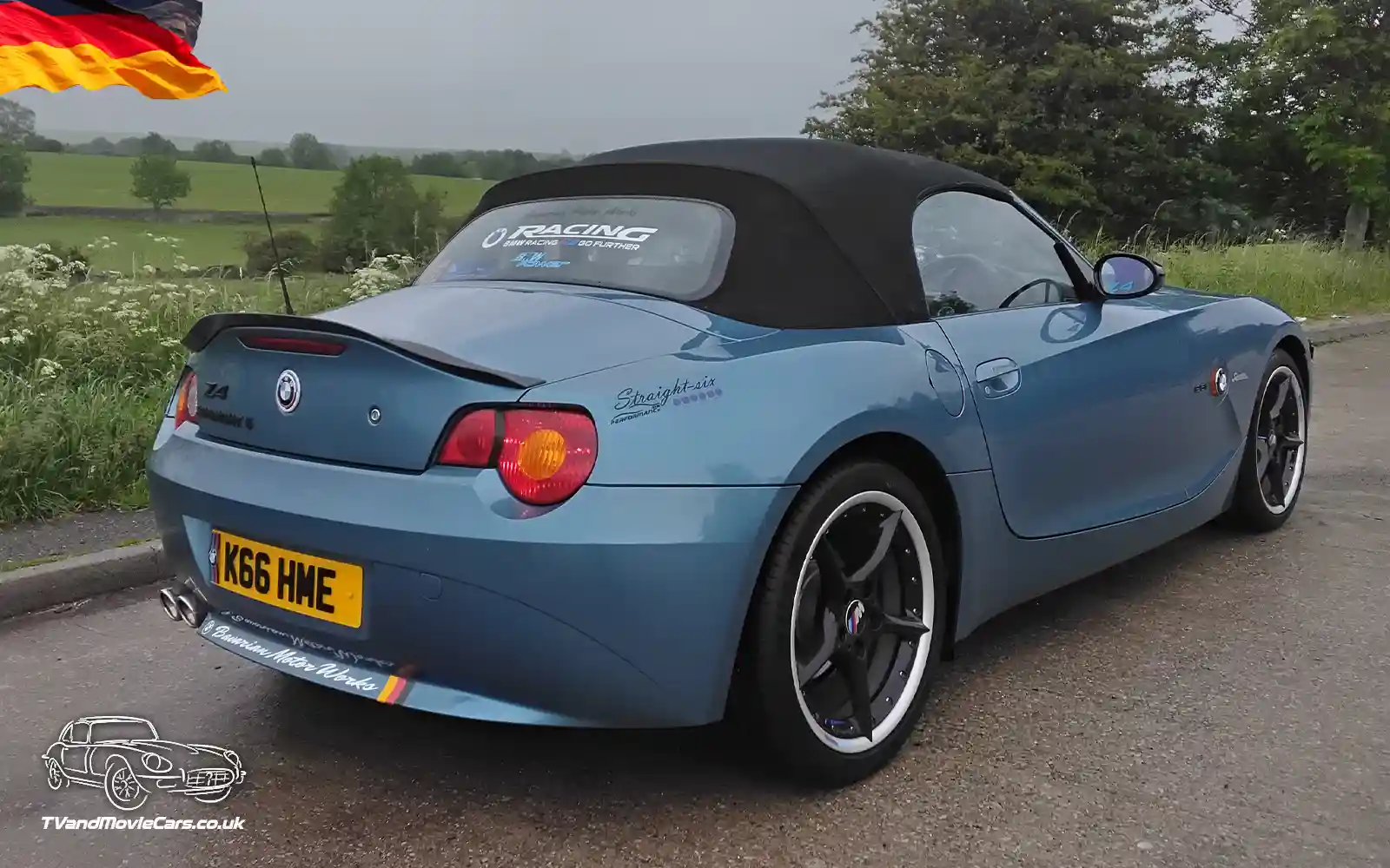 TV Film Movie Action Vehicles Scotland German Car BMW Z4 Roadster SE 2005 Rear OS