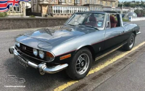 TV Film Movie Action Vehicles Scotland UK Wedding Car Triumph Stag V8 1972 Front NS 2