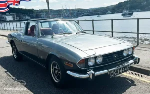 TV Film Movie Action Vehicles Scotland UK Wedding Car Triumph Stag V8 1972 Front OS 2