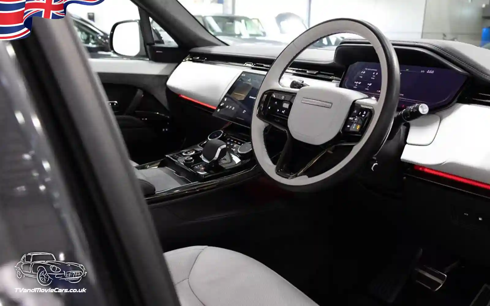 TV Film Movie Action Vehicles Scotland UK Land Rover Range Rover Sport Autobiography (2023) Dashboard