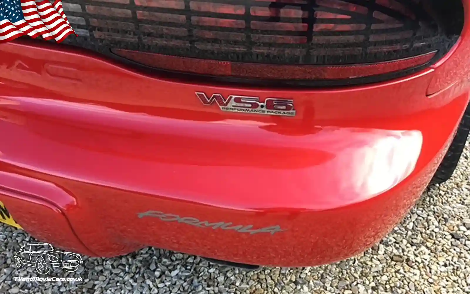 TV Film Movie Action Vehicles Scotland USA American Pontiac Formula Firebird WS6 (1996) - Rear NS CU